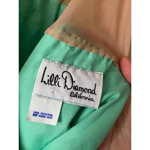 Vintage Lilli Diamond California Women's 1950's Cocktail Dress - Large - Picture 7 of 15